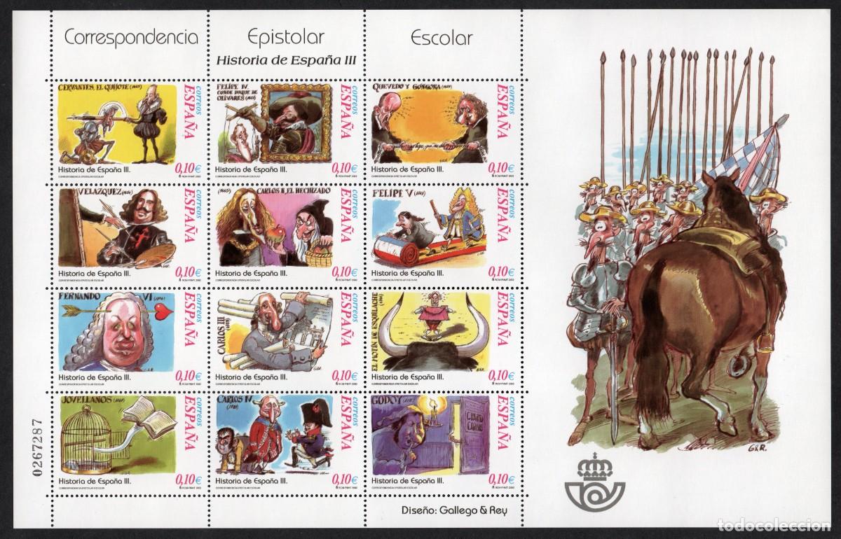 Sellos: SERIE NUEVA ESPA&Ntilde;A - CORRESPONDENCIA EPISTOLAR ESCOLAR A&Ntilde;O 2.002.EDIFIL 3912/23
