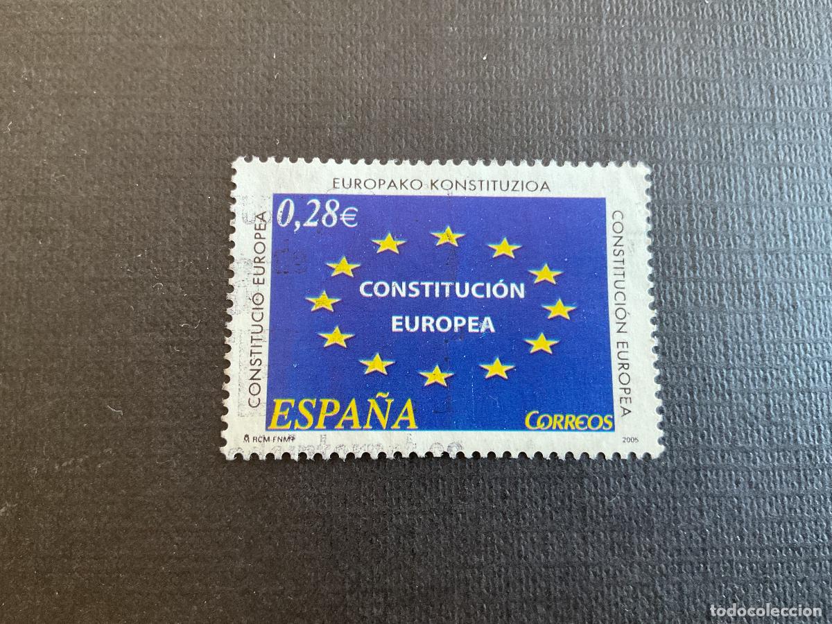 Sellos: ESPA&Ntilde;A N&ordm; EDIFIL 4141* A&Ntilde;O 2005. CONSTITUCION EUROPEA. SELLO USADO