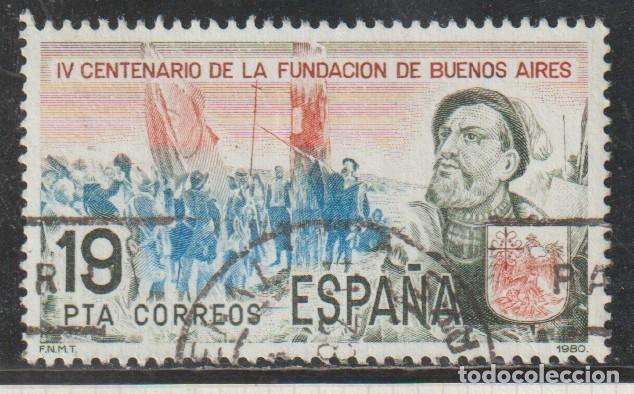 Sellos: ESPA&Ntilde;A // EDIFIL 2584 // 1980 ... USADO - IV CENTENARIO DE LA FUNDACION DE BUENOS AIRES