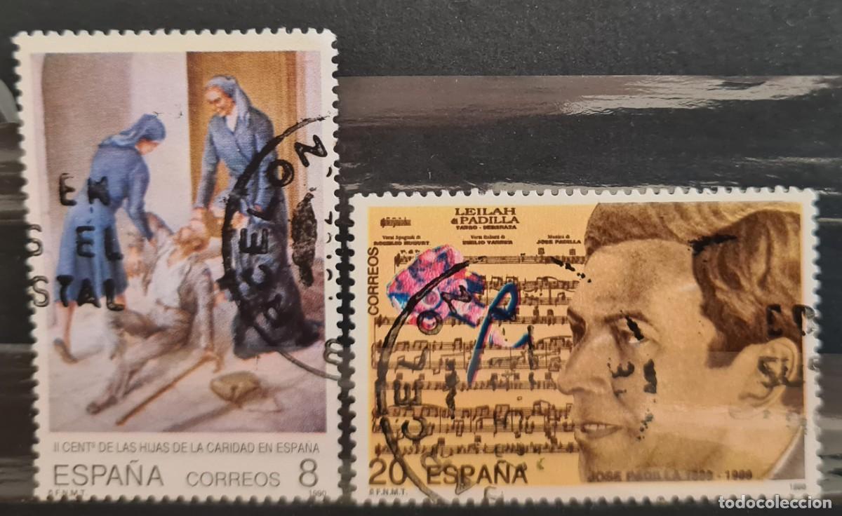 Stamps: Serie de sellos usados de Espa&ntilde;a 1990: Aniversarios