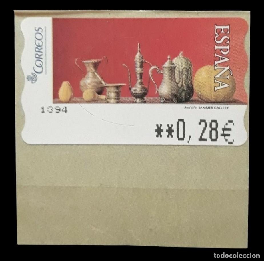 Sellos: ESPA&Ntilde;A ATM RED LIFE II. VALOR 0.28 &euro;. NUEVO.