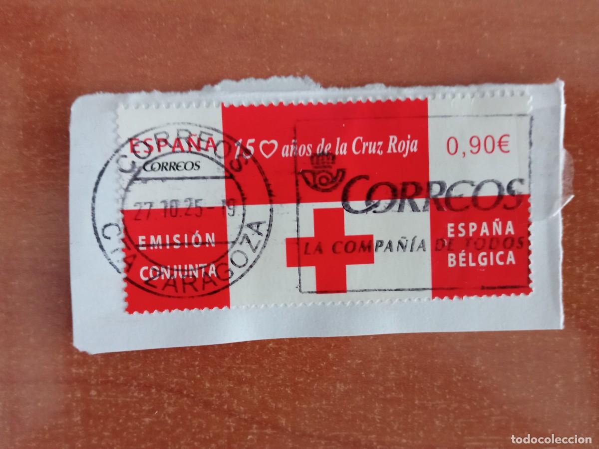 Sellos: SELLO 150 A&Ntilde;OS DE LA CRUZ ROJA, PEGADO Y MATASELLADO