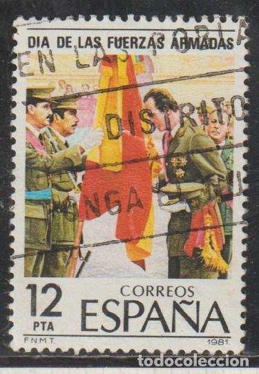Sellos: ESPA&Ntilde;A // EDIFIL 2617 // 1981 ... USADO - DIA DE LAS FUERZAS ARMADAS