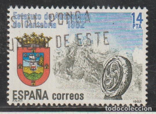 Sellos: ESPA&Ntilde;A // EDIFIL 2687 // 1983 - USADO - Estatutos Autonomia. Cantabria