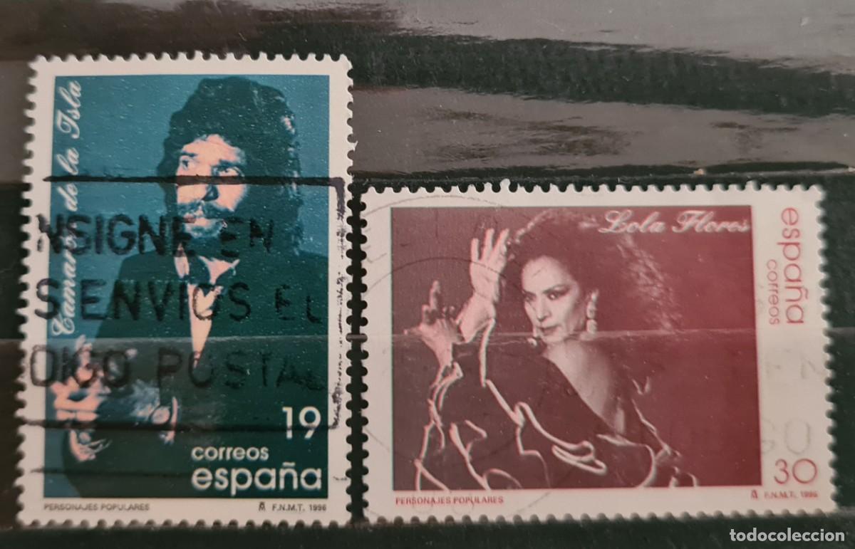 Stamps: Serie completa de sellos usados de Espa&ntilde;a 1996: personajes populares