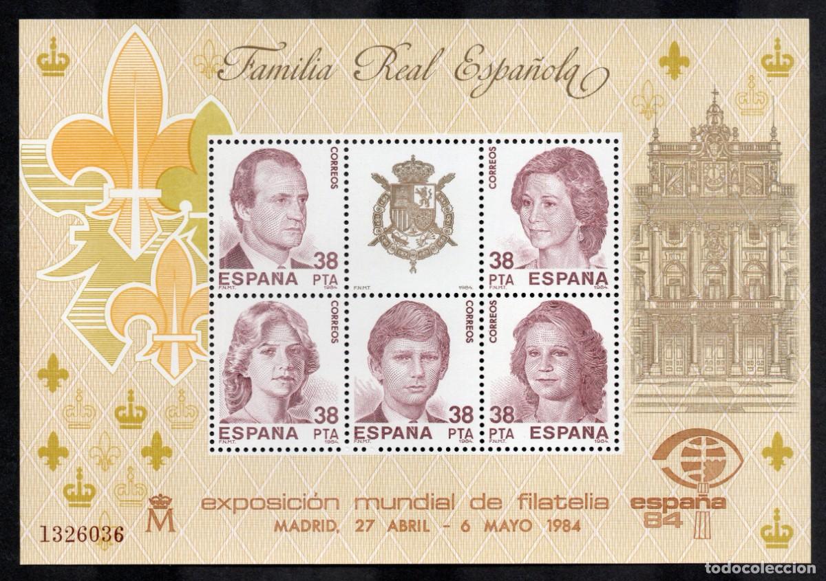 Sellos: SERIE NUEVA ESPA&Ntilde;A - EXP. MUNDIAL FILAT. EN HOJA BLOQUE A&Ntilde;O 1.984. EDIFIL 2754