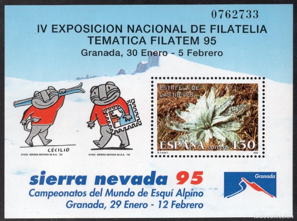 Sellos: SERIE NUEVA ESPA&Ntilde;A - EXPOSICION FILATEM '95 HOJA BLOQUE A&Ntilde;O 1.995. EDIFIL 3340.