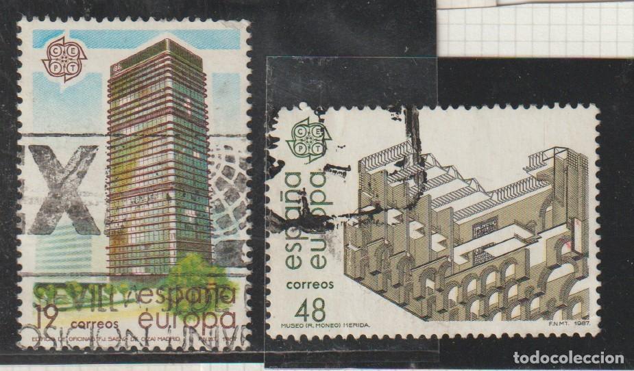 Sellos: ESPA&Ntilde;A // EDIFIL 2904, 2905 // 1987 - USADO - EUROPA CEPT ARQUITECTURA