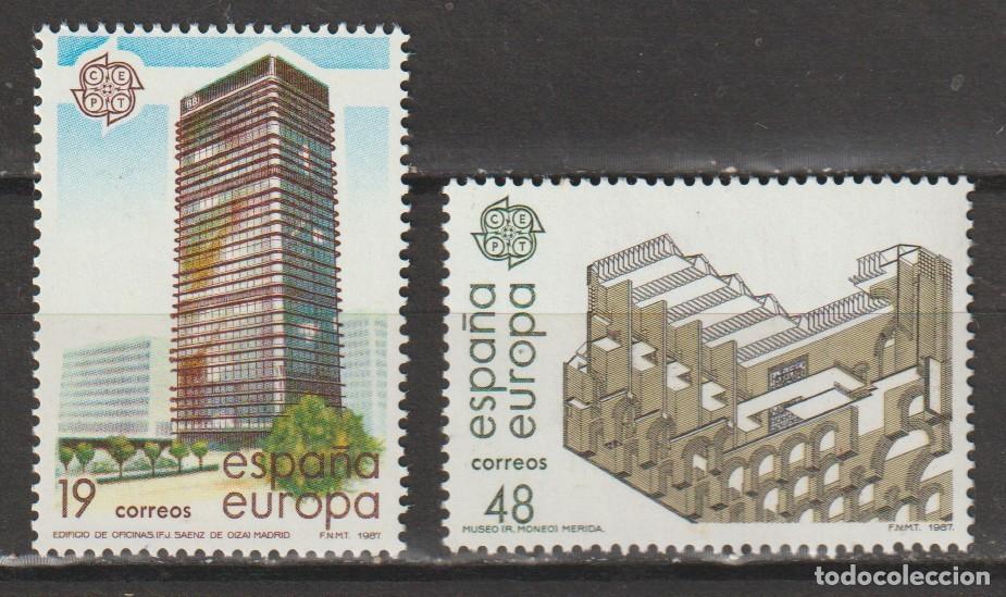 Sellos: ESPA&Ntilde;A // EDIFIL 2904, 2905 // 1987 - NUEVOS - EUROPA CEPT ARQUITECTURA