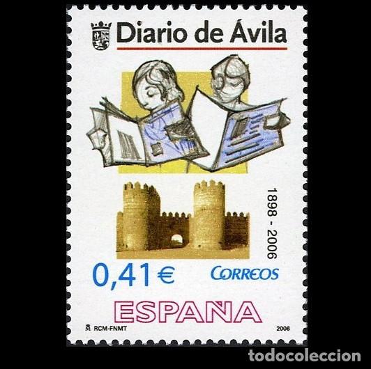 Sellos: Edifil 4232 MNH SIN FIJASELLOS sello de Espa&ntilde;a 2006 Diario de Avila