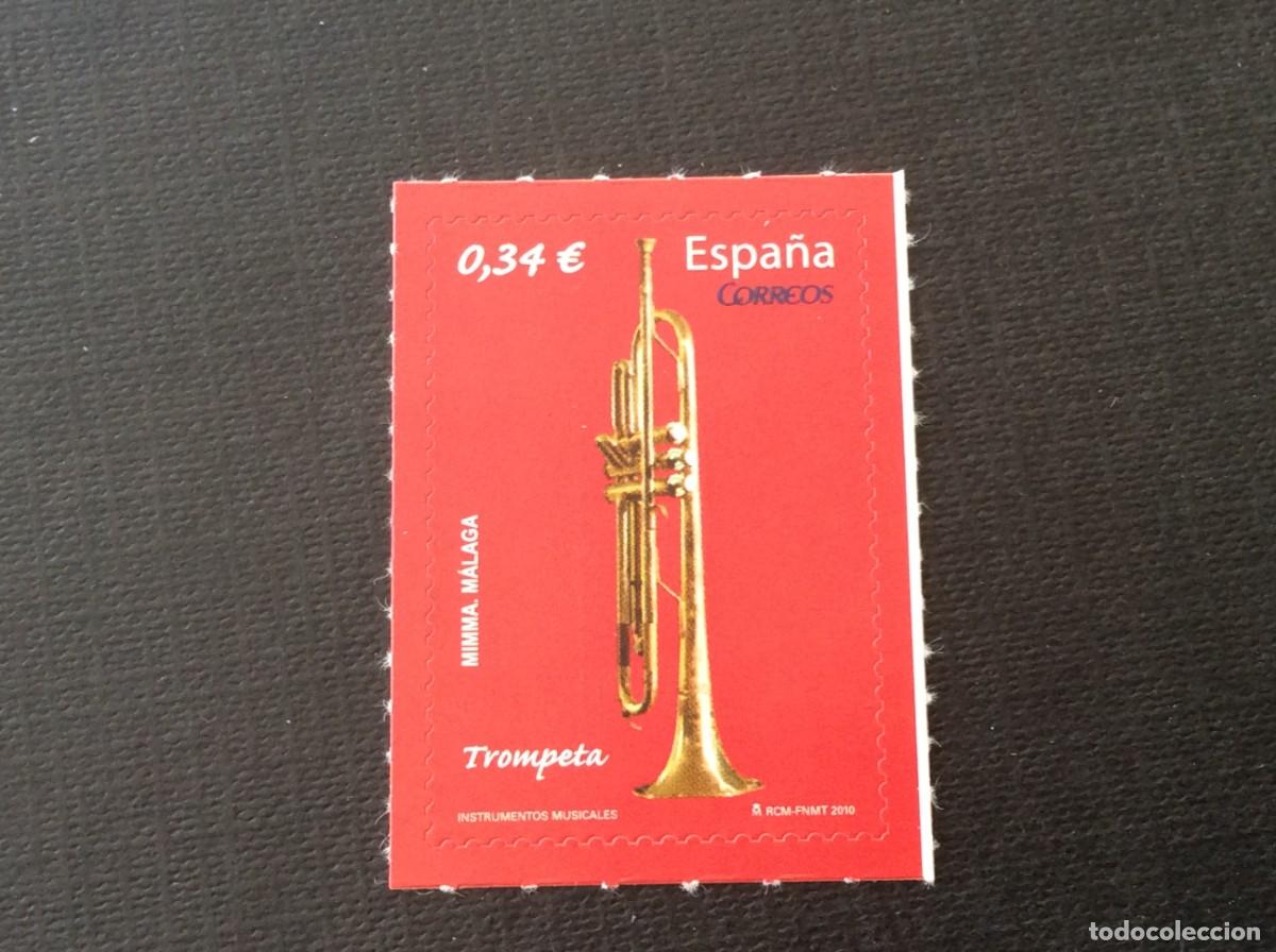 Sellos: ESPA&Ntilde;A N&ordm; EDIFIL 4549/0*** A&Ntilde;O 2010.INSTRUMENTOS MUSICALES. TROMPETA Y SAXOFONO TENOR