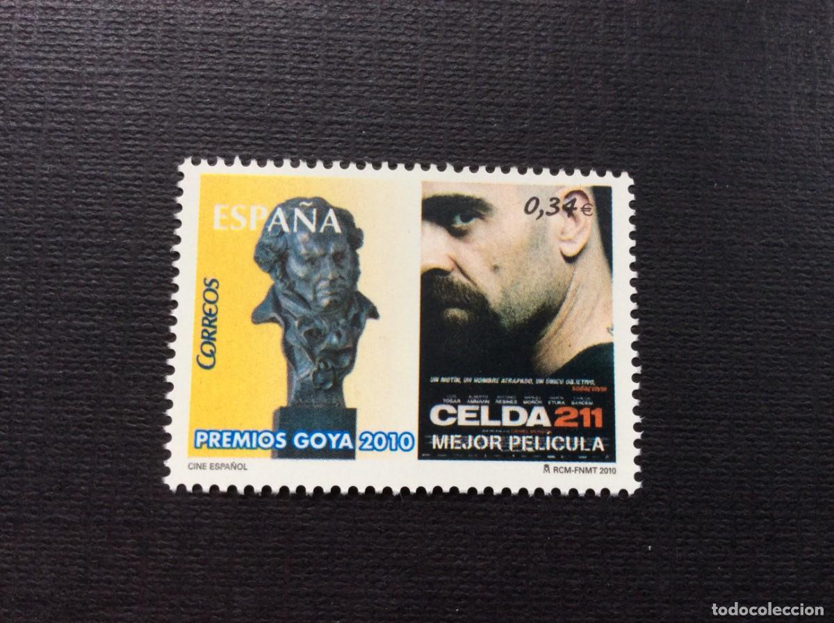 Sellos: ESPA&Ntilde;A N&ordm; EDIFIL 4553*** A&Ntilde;O 2010. CINE ESPA&Ntilde;OL. CELDA 211, DE DANIEL MONZON.GOYA A