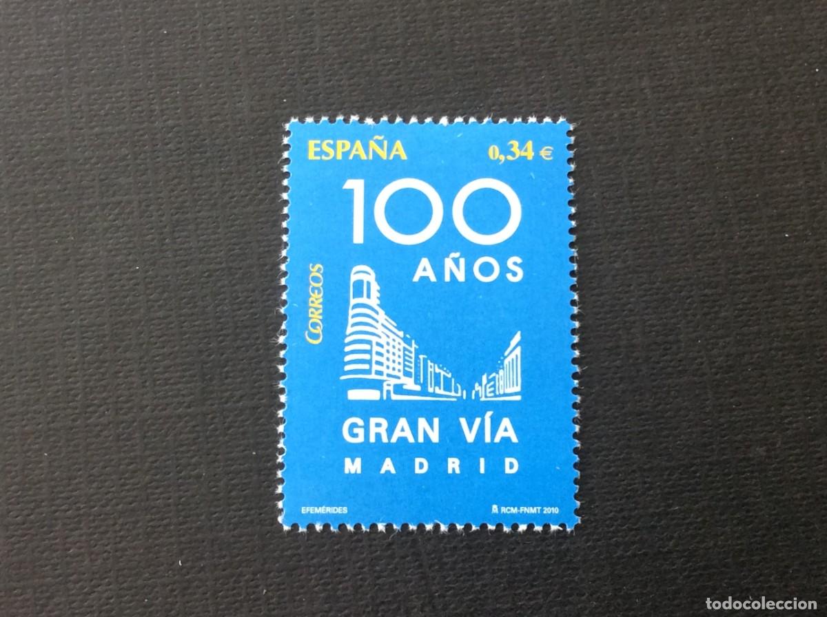 Sellos: ESPA&Ntilde;A N&ordm; EDIFIL 4559*** A&Ntilde;O 2010. CENTENARIO DE LA GRAN VIA DE MADRID