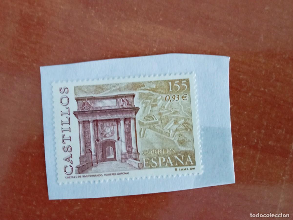 Sellos: SELLO CASTILLOS CASTILLO DE SAN FERNANDO FIGUERES, PEGADO PERO SIN MATASELLAR