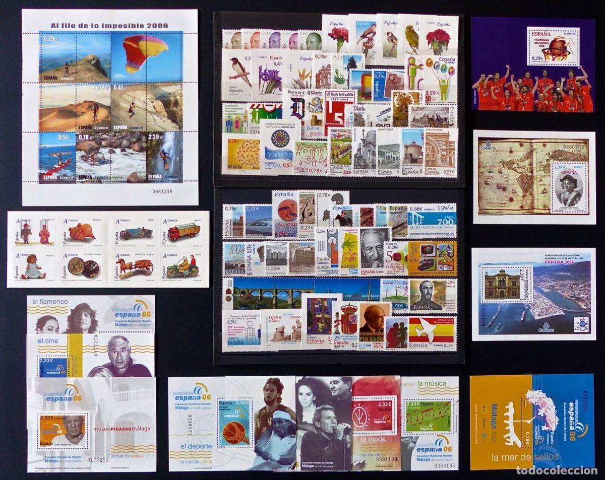 Stamps: Oferta sellos a&ntilde;o 2006 completo y nuevo sin fijasello CON GRAN DESCUENTO SOBRE FACIAL