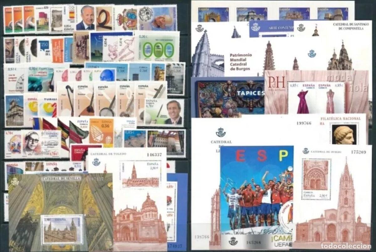 Stamps: Oferta sellos a&ntilde;o 2012 completo y nuevo sin fijasello CON GRAN DESCUENTO SOBRE FACIAL