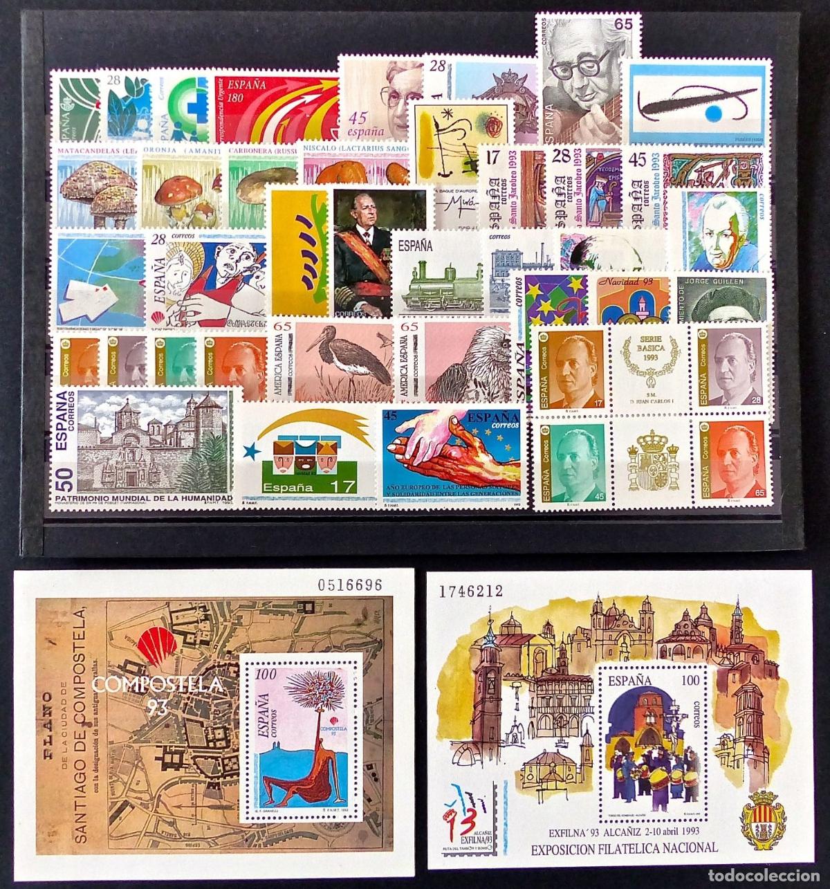 Briefmarken: Oferta sellos a&ntilde;o 1993 completo y nuevo sin fijasello