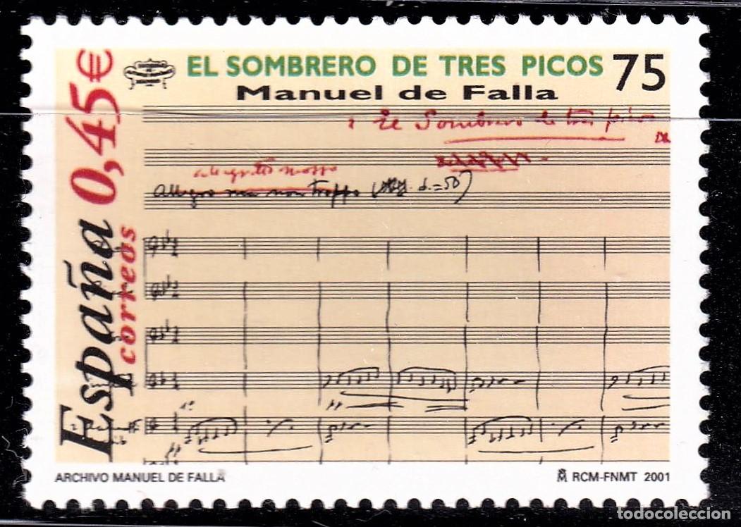 Stamps: Oferta sellos en euros a&ntilde;o 2001 edifil 3838 en nuevo con gran descuento sobre facial