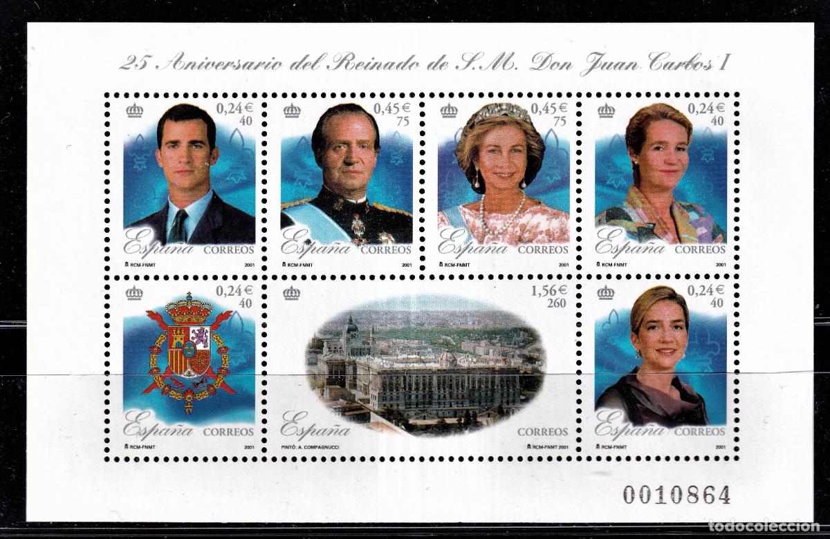 Stamps: Oferta sellos en euros a&ntilde;o 2001 edifil 3856 en nuevo con gran descuento sobre facial