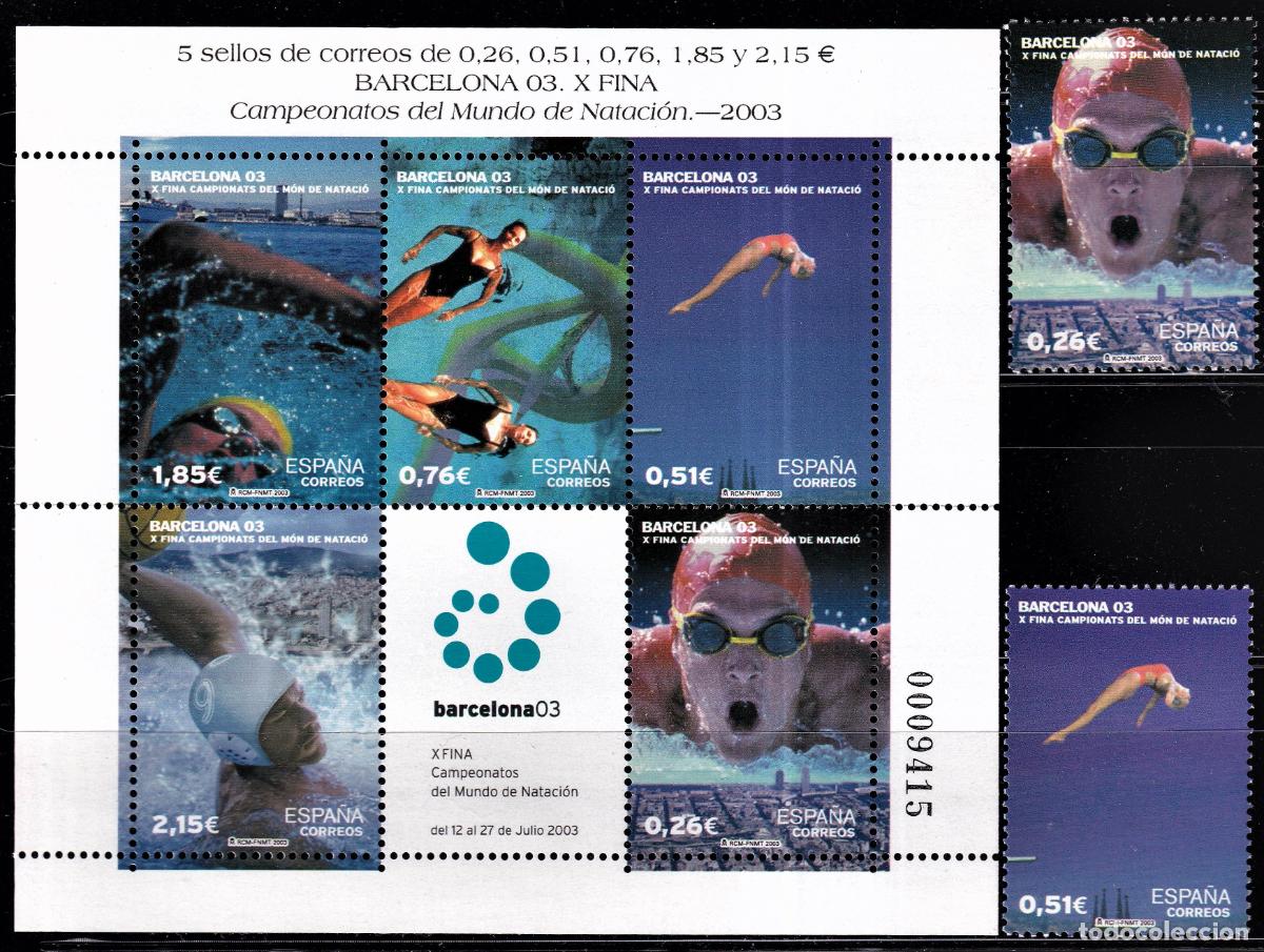Stamps: Oferta sellos en euros a&ntilde;o 2003 edifil 3989/91 en nuevo con gran descuento sobre facial