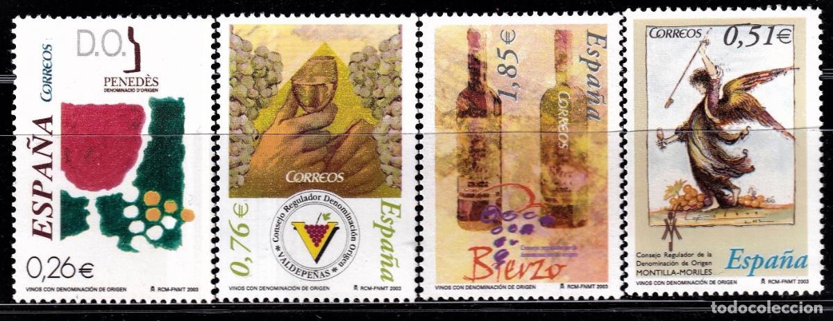 Stamps: Oferta sellos en euros a&ntilde;o 2003 edifil 4015/18 en nuevo con gran descuento sobre facial