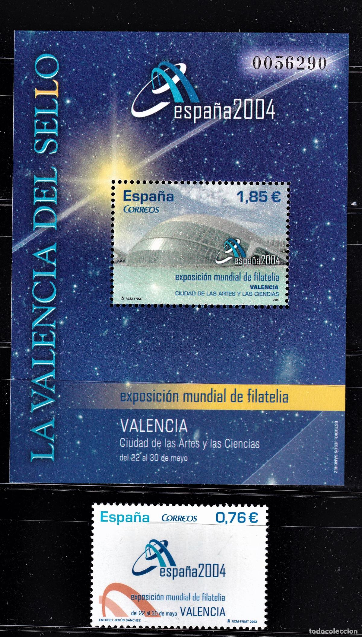 Stamps: Oferta sellos en euros a&ntilde;o 2003 edifil 4033/34 en nuevo con gran descuento sobre facial