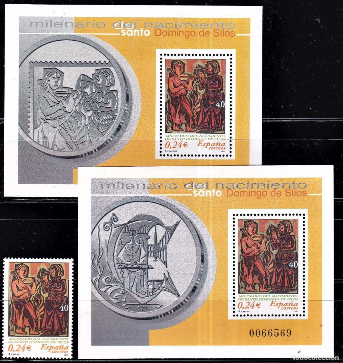 Stamps: Oferta sellos en euros a&ntilde;o 2001 edifil 3817/19 en nuevo valor de catalogo 12,10 &euro;