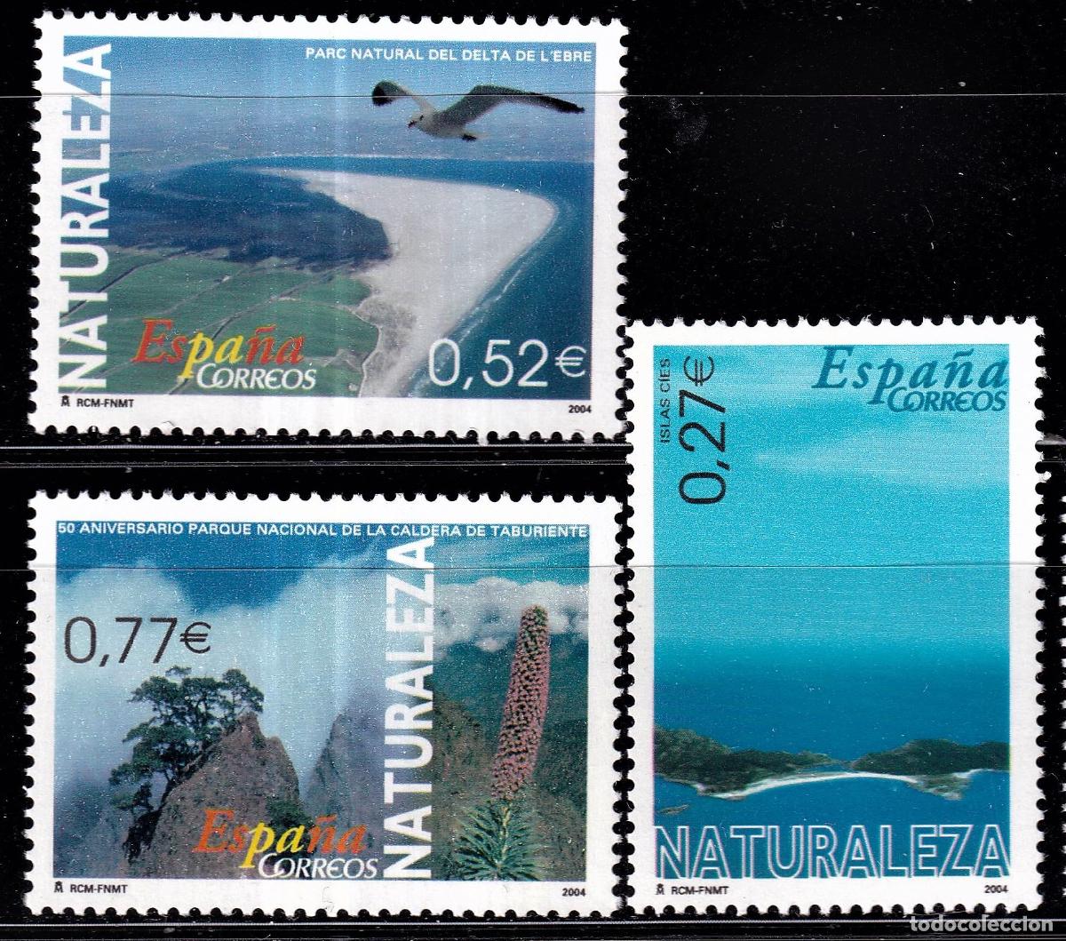 Stamps: Oferta sellos en euros a&ntilde;o 2004 edifil 4122/24 en nuevo con gran descuento sobre facial