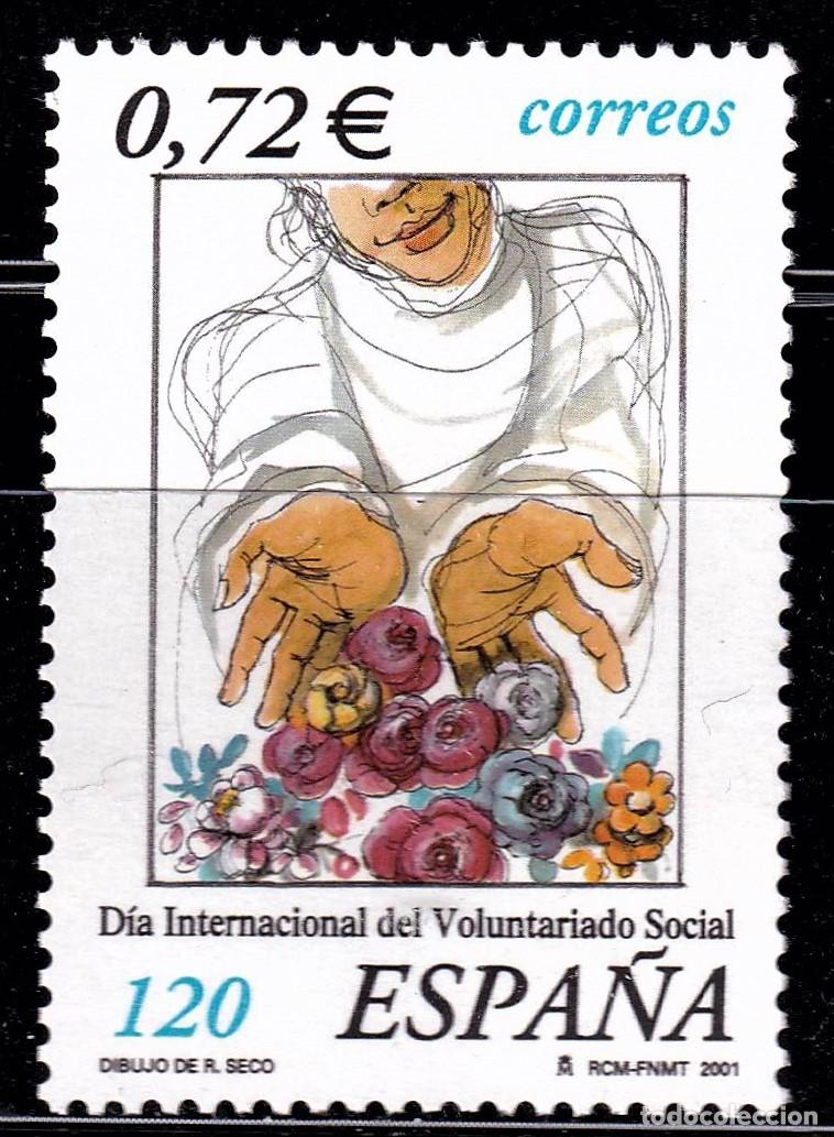 Stamps: Oferta sellos en euros a&ntilde;o 2001 edifil 3842 en nuevo con gran descuento sobre facial