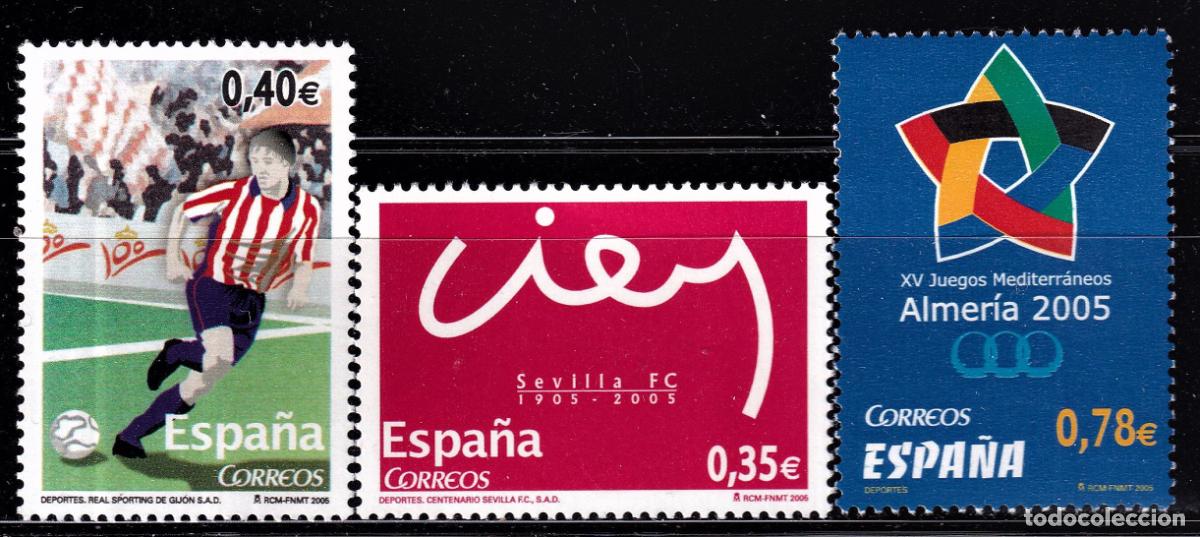 Stamps: Oferta sellos en euros a&ntilde;o 2005 edifil 4156/58 en nuevo con gran descuento sobre facial