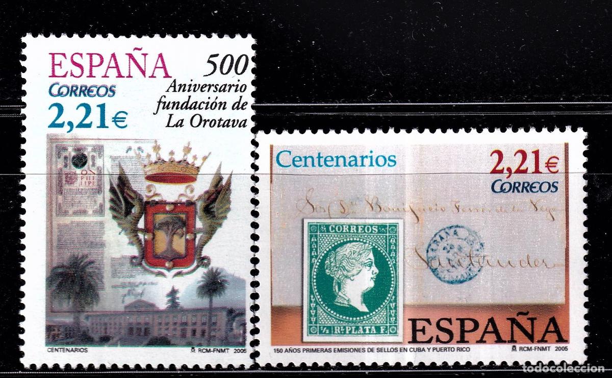 Stamps: Oferta sellos en euros a&ntilde;o 2005 edifil 4190/91 en nuevo con gran descuento sobre facial