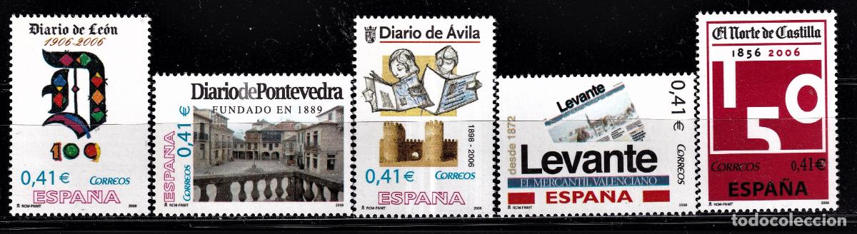 Stamps: Oferta sellos en euros a&ntilde;o 2006 edifil 4229/33 en nuevo con gran descuento sobre facial