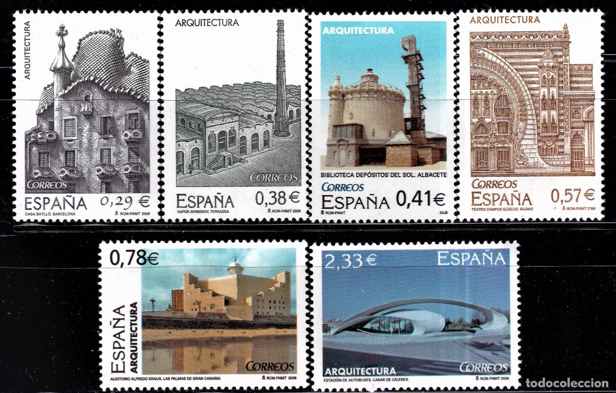 Stamps: Oferta sellos en euros a&ntilde;o 2006 edifil 4243/48 en nuevo con gran descuento sobre facial