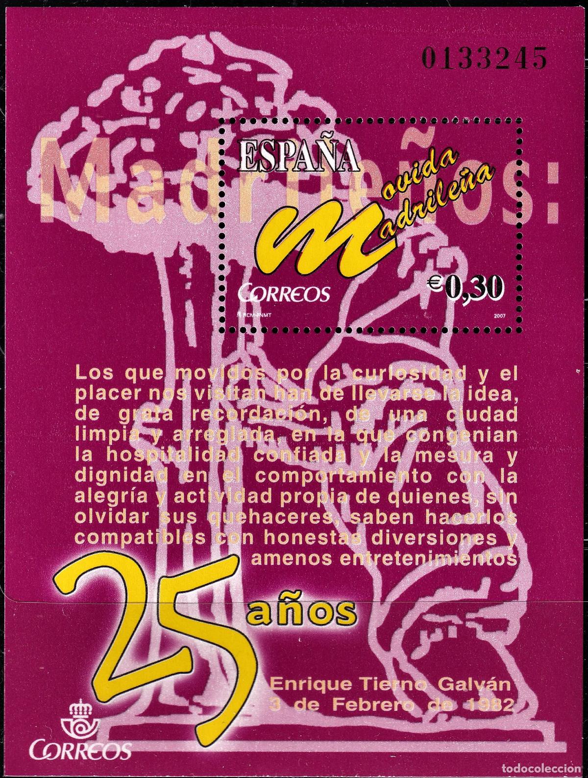 Selos: Oferta sellos en euros a&ntilde;o 2007 edifil 4320 en nuevo con gran descuento sobre facial
