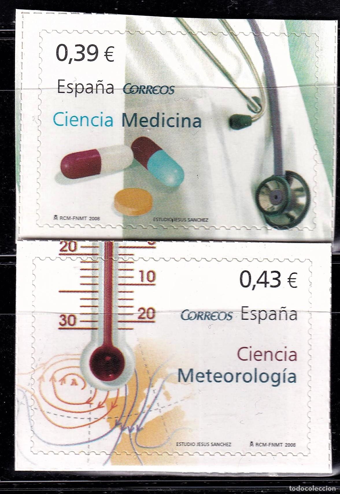 Selos: Oferta sellos en euros a&ntilde;o 2008 edifil 4384/85 en nuevo con gran descuento sobre facial