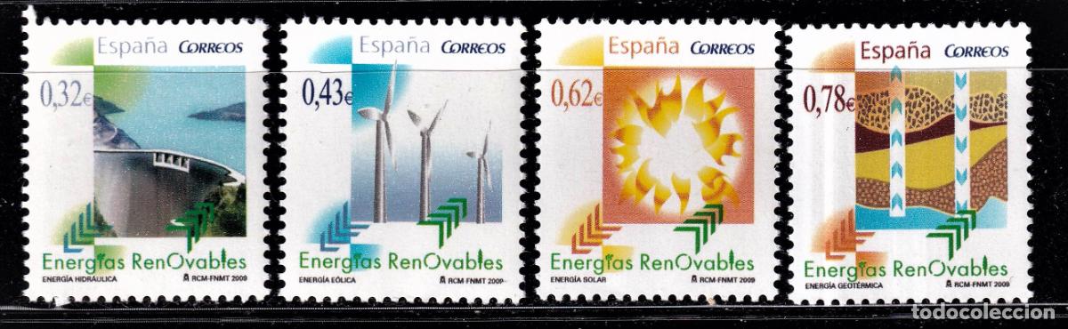 Briefmarken: Oferta sellos en euros a&ntilde;o 2009 edifil 4475/78 en nuevo con gran descuento sobre facial