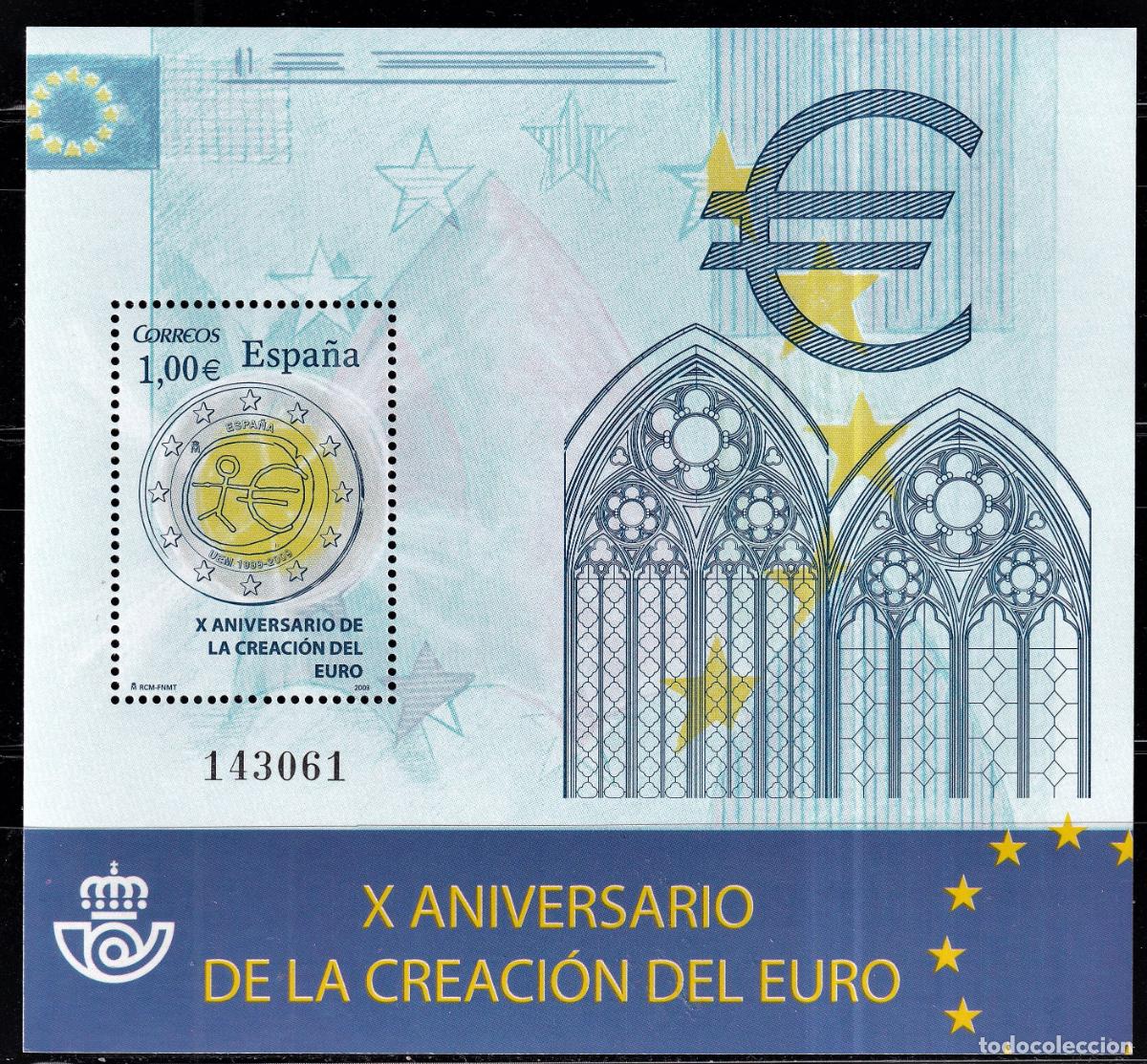 Briefmarken: Oferta sellos en euros a&ntilde;o 2009 edifil 4496 en nuevo con gran descuento sobre facial
