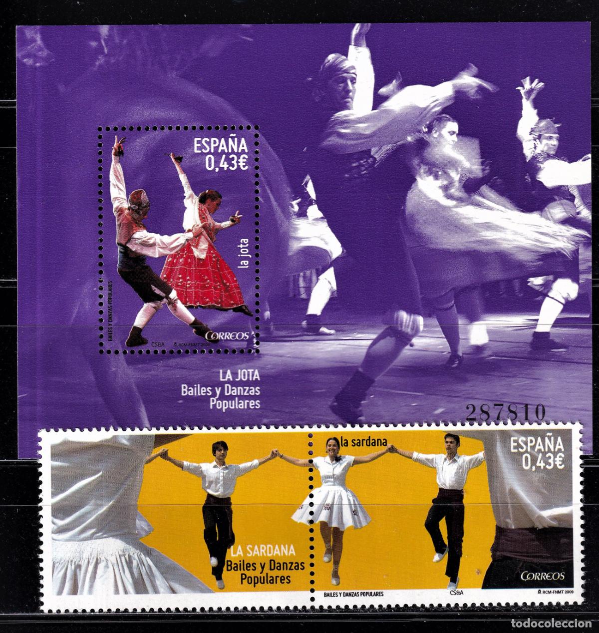 Briefmarken: Oferta sellos en euros a&ntilde;o 2009 edifil 4515/16 en nuevo con gran descuento sobre facial