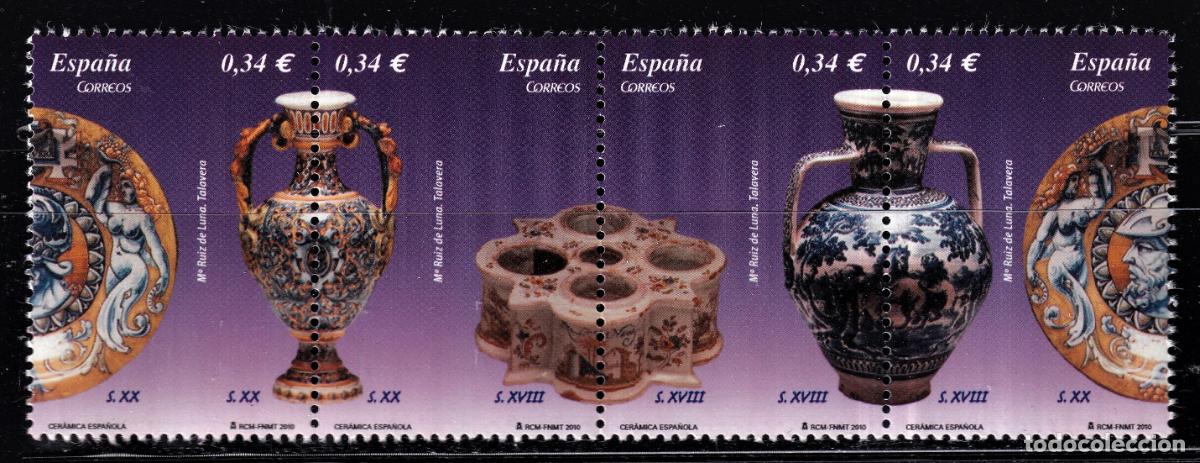 Briefmarken: Oferta sellos en euros a&ntilde;o 2010 edifil 4543/46 en nuevo con gran descuento sobre facial