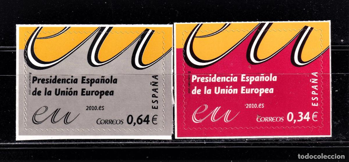 Briefmarken: Oferta sellos en euros a&ntilde;o 2010 edifil 4547/48 en nuevo con gran descuento sobre facial
