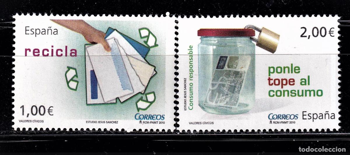 Briefmarken: Oferta sellos en euros a&ntilde;o 2010 edifil 4541/42 en nuevo con gran descuento sobre facial