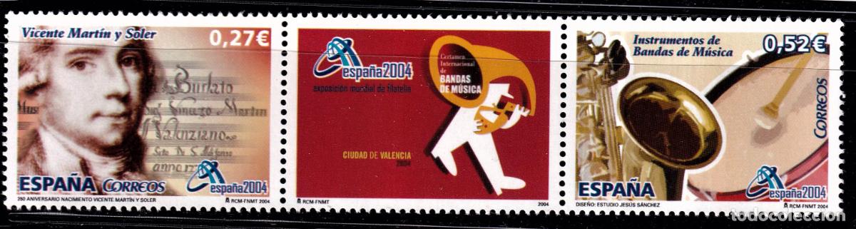 Selos: Oferta sellos en euros a&ntilde;o 2004 edifil 4085/86 en nuevo con gran descuento sobre facial