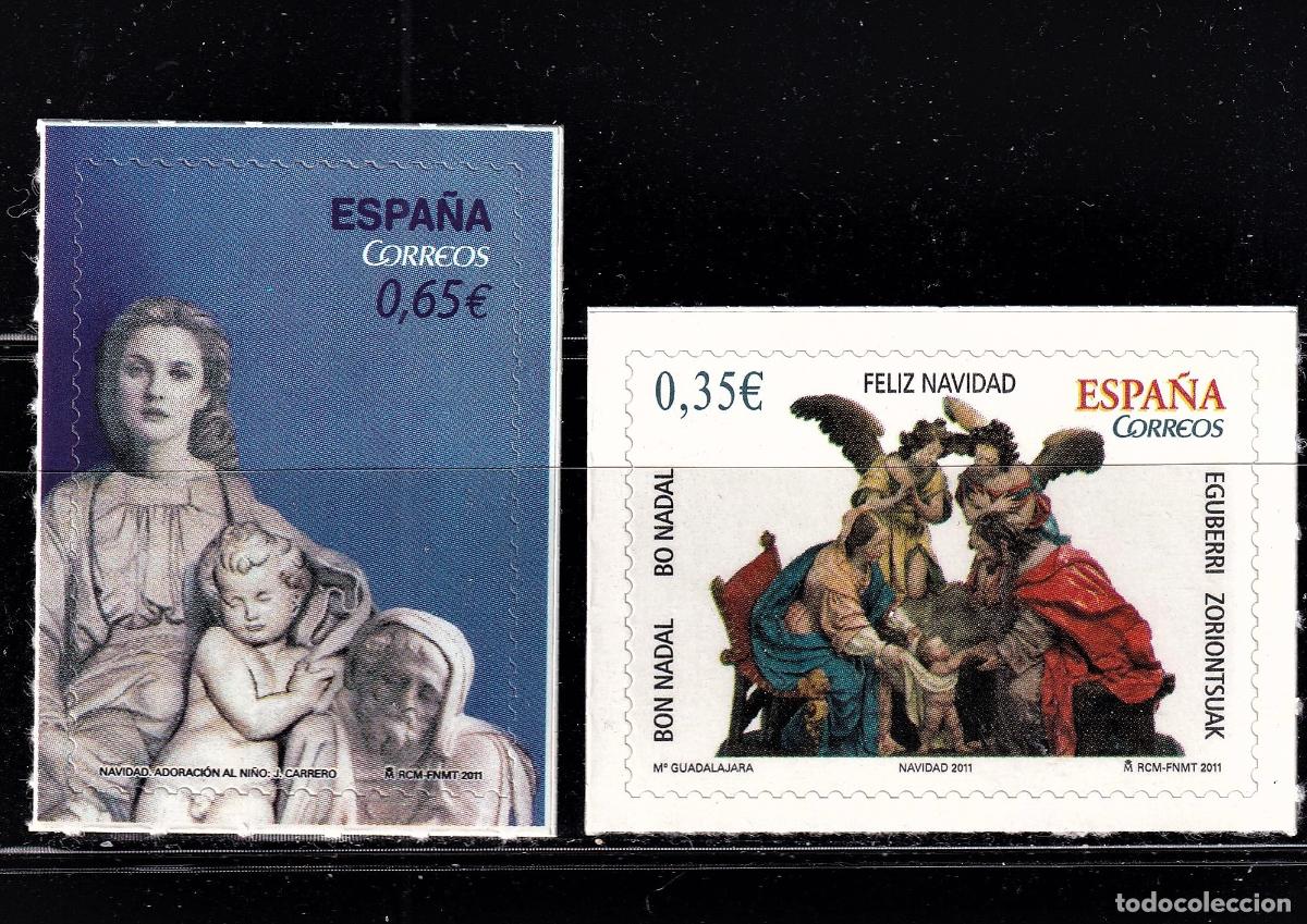 Selos: Oferta sellos en euros a&ntilde;o 2011 edifil 4675/76 en nuevo con gran descuento sobre facial