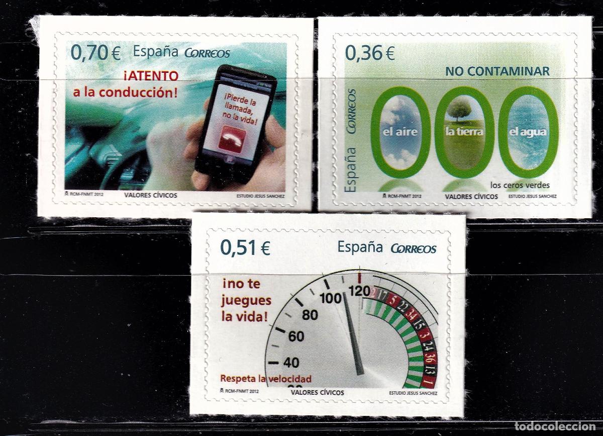 Selos: Oferta sellos en euros a&ntilde;o 2012 edifil 4696/98 en nuevo con gran descuento sobre facial
