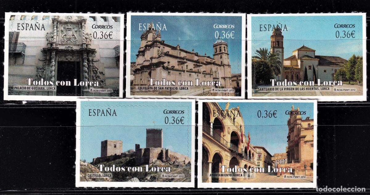 Selos: Oferta sellos en euros a&ntilde;o 2012 edifil 4691/95* en nuevo con gran descuento sobre facial
