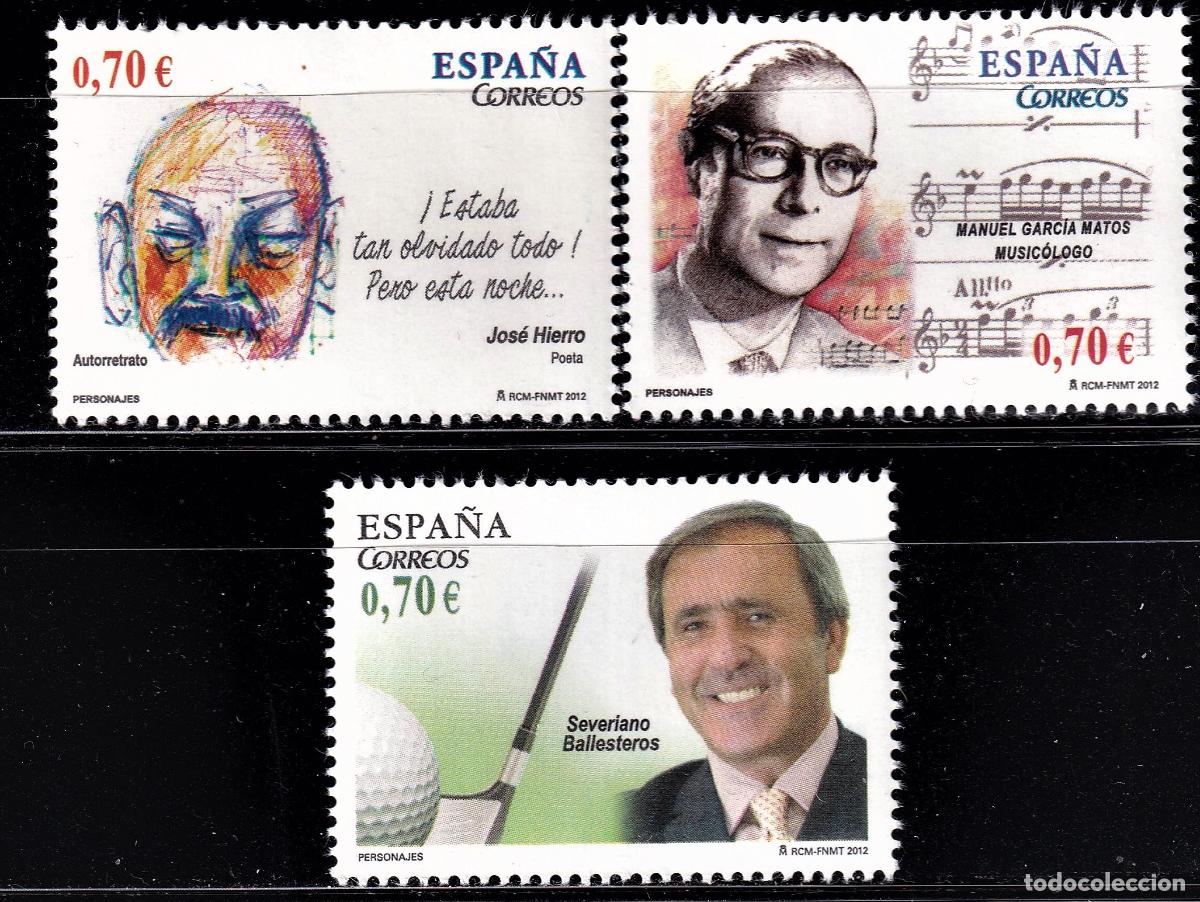 Selos: Oferta sellos en euros a&ntilde;o 2012 edifil 4716/18 en nuevo con gran descuento sobre facial