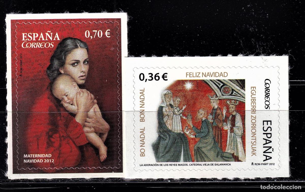 Selos: Oferta sellos en euros a&ntilde;o 2012 edifil 4755/56 en nuevo con gran descuento sobre facial