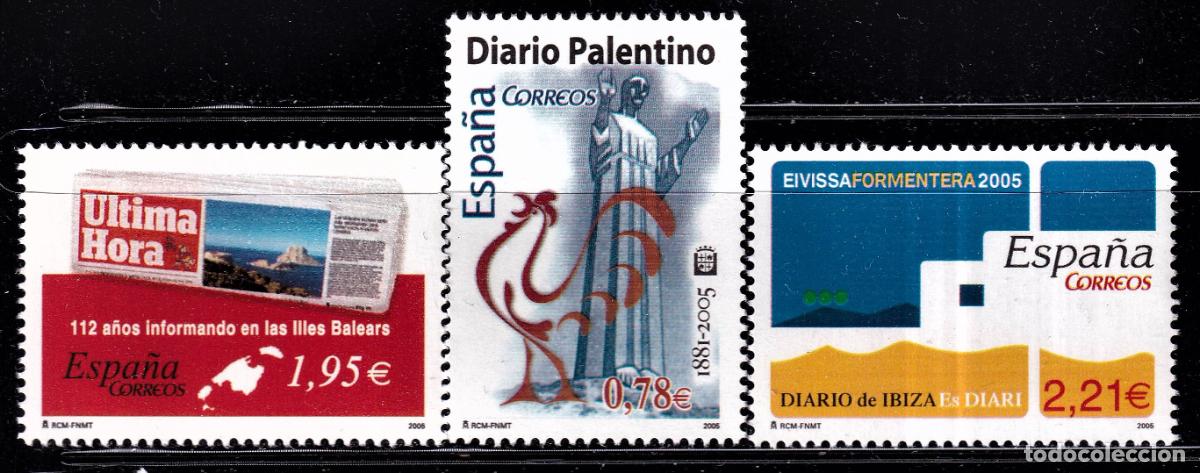 Selos: Oferta sellos en euros a&ntilde;o 2005 edifil 4165/67 en nuevo con gran descuento sobre facial