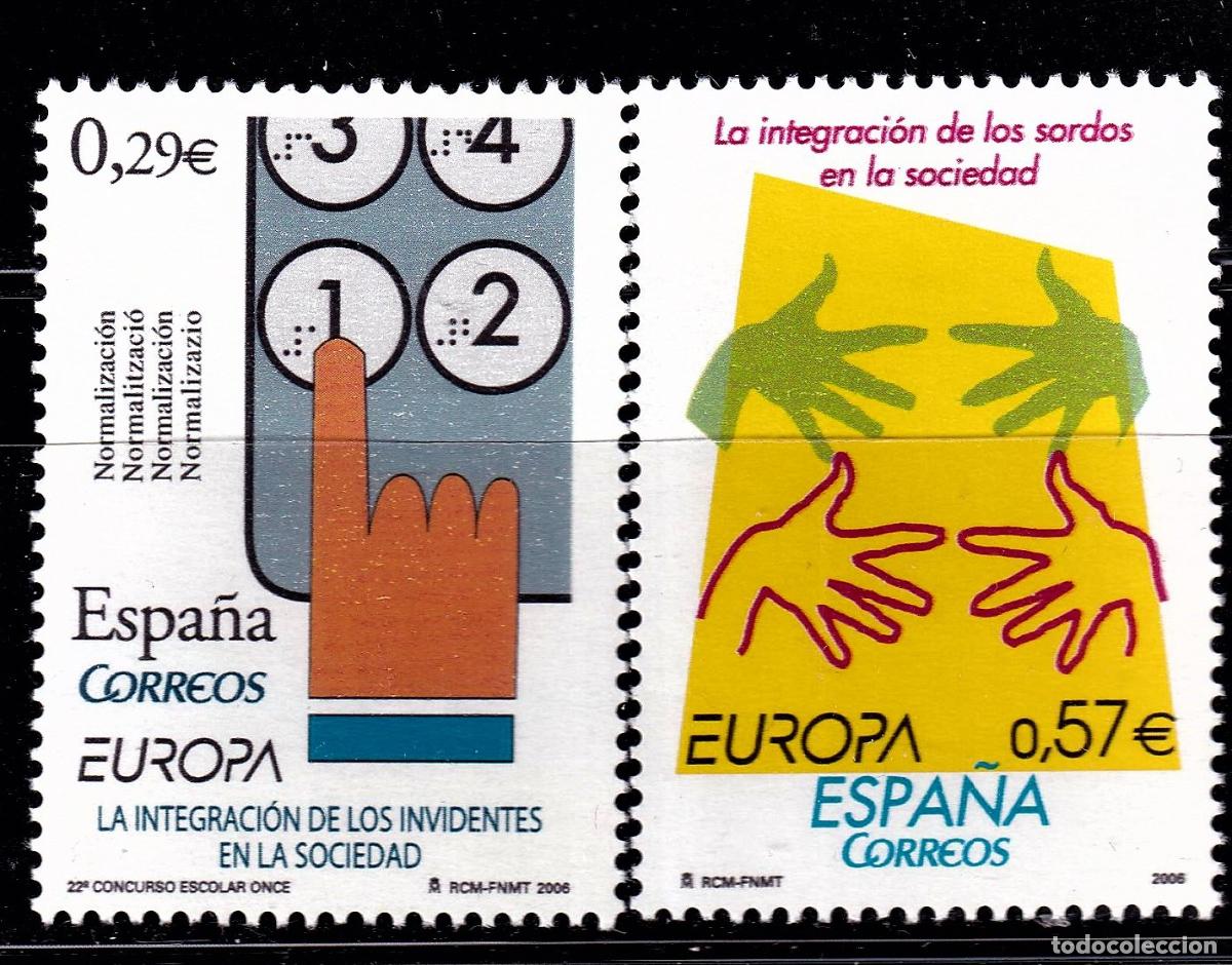 Stamps: Oferta sellos en euros a&ntilde;o 2006 edifil 4261/62 en nuevo con gran descuento sobre facial