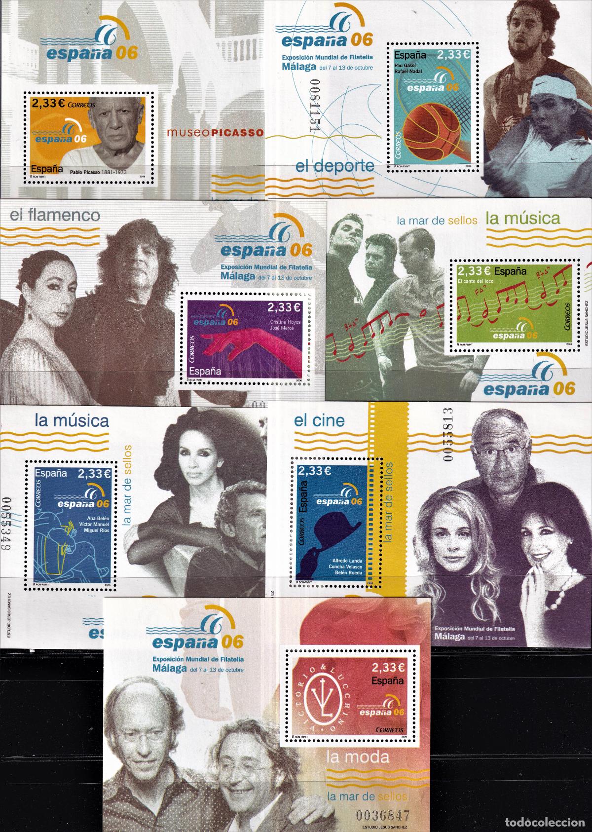 Stamps: Oferta sellos en euros a&ntilde;o 2006 edifil 4268/74 en nuevo con gran descuento sobre facial